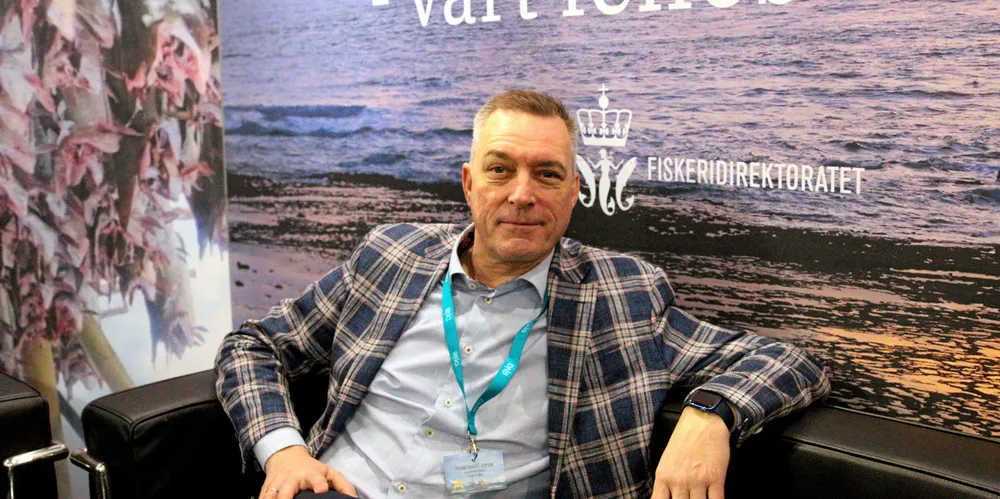 Fiskeridirektør Frank Bakke-Jensen avbildet under Lofotfishing tidligere i år.