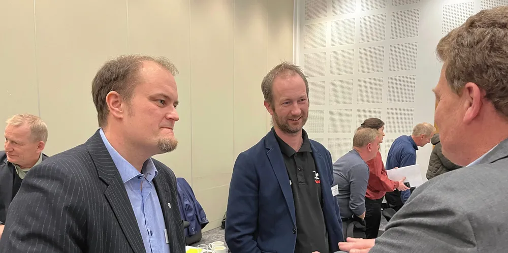 Terje Eriksen (t.v.), leder i Sør-Norges Fiskarlag ønsker et samlende Fiskarlag.