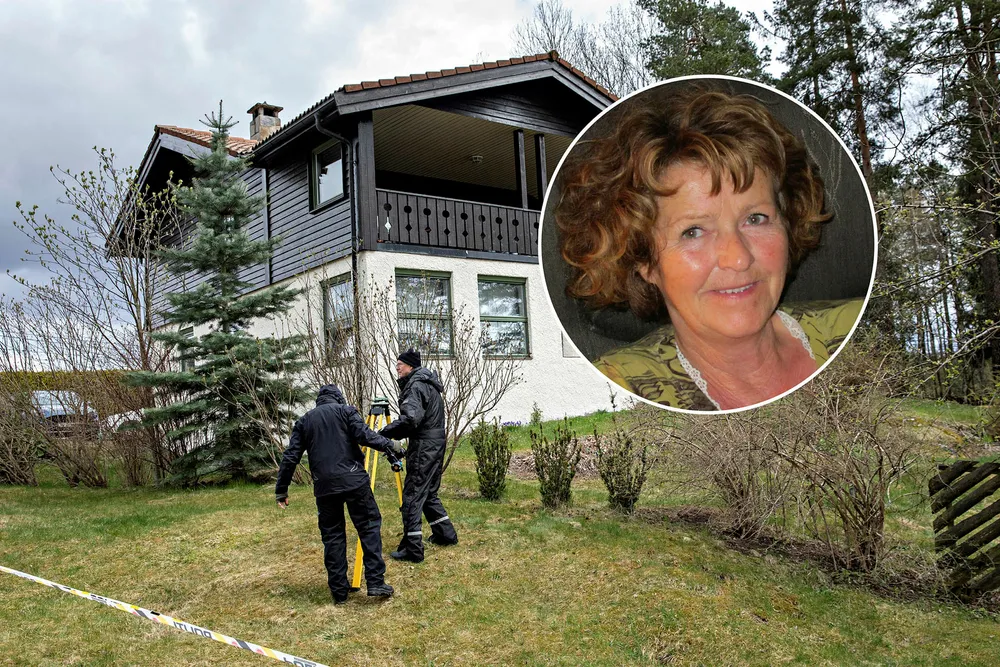 Politifolk, etterforskere, åstedsgranskere og søkehunder ved Hagen-parets bolig på Lørenskog. «Det er hevet over tvil at mye verdifull informasjon og spor, mulige tips og observasjoner fra offentligheten, kan ha gått tapt for politiet», skriver Ulf André Andersen.