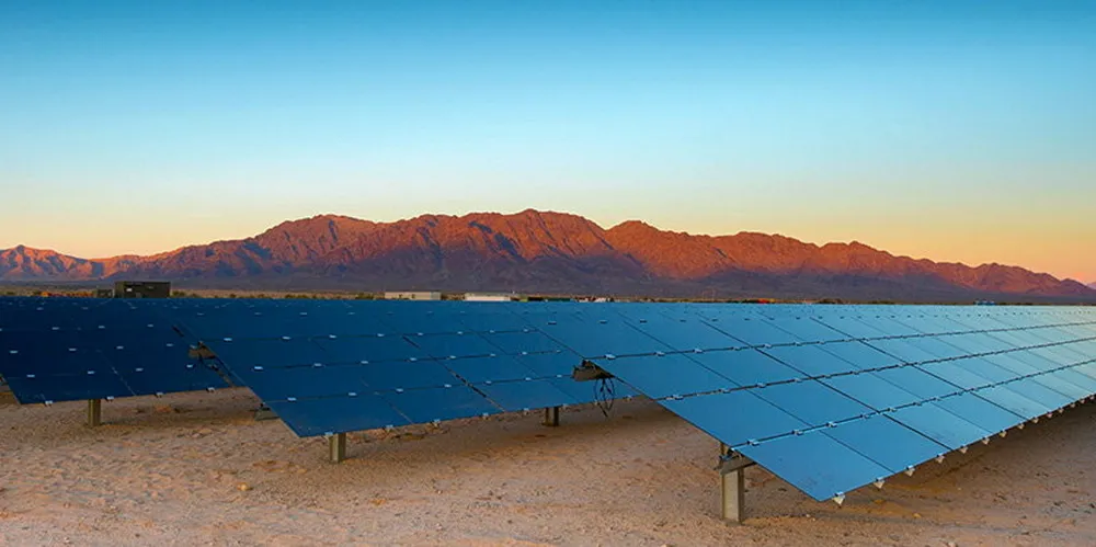 Solar energy parks, like this one in California's Mojave Desert, are attracting intense interest in the USA