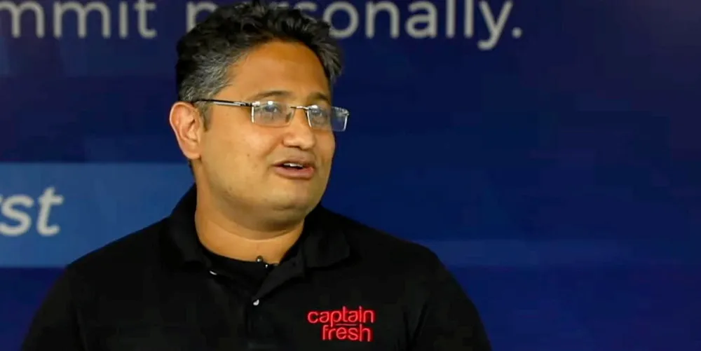 "[The pandemic] has given us an opportunity because disruption is useful for a challenger," said Captain Fresh founder and CEO Utham Gowda.