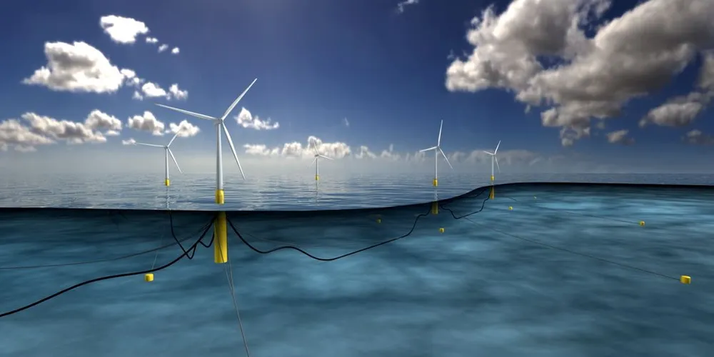 Statoil skal bygge Hywind utenfor Skottland. Illustrasjon: Statoil/Handout