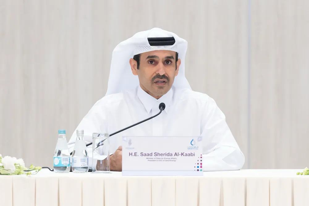 Saad Sherida Al Kaabi, the chief executive of QatarEnergy.