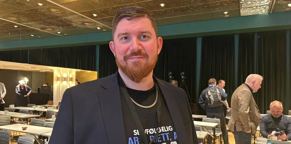 Fisker Sondre Kristoffersen er medlem og deltok på årsmøtet hos Pelagisk Forening.