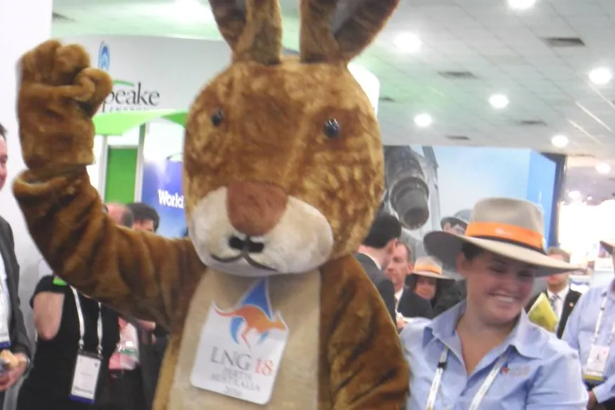 LNG 18 bouncing back down under