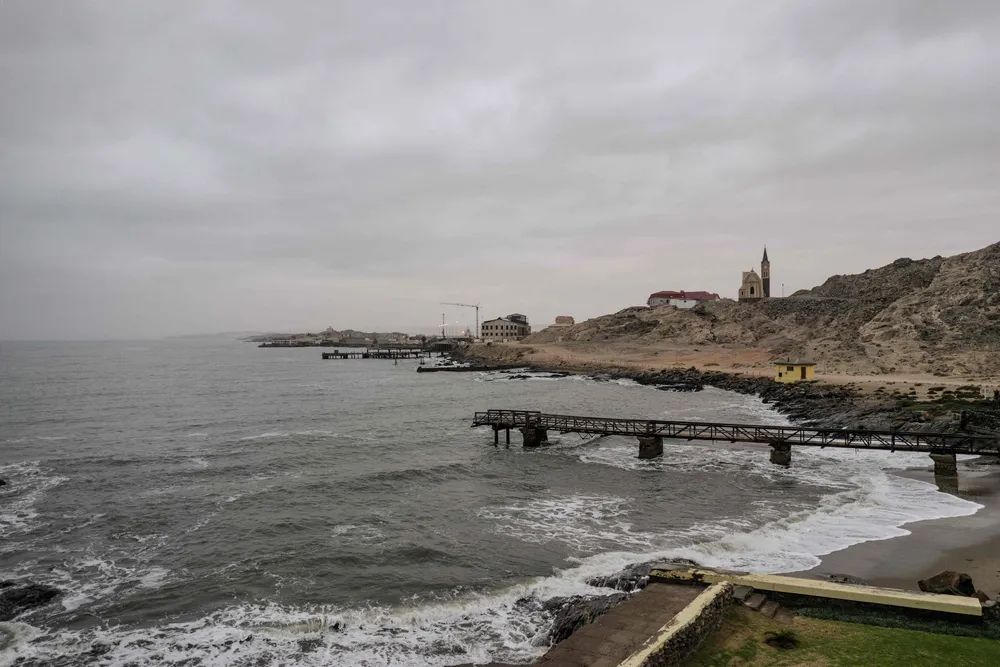 Base-case: gas from Namibia’s Kudu field gas is due to be sent to a power barge moored south of Luderitz (pictured).