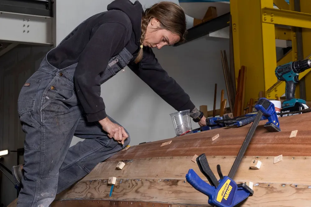 Betzy Shell, boatbuilder, a recent addition to SHE_SEES exhibit.