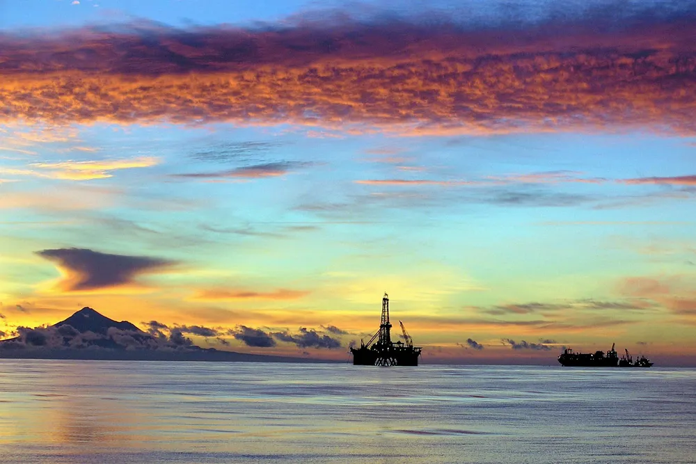 During better times: the FPSO Umuroa on the far right at the Tui field in the Taranaki basin