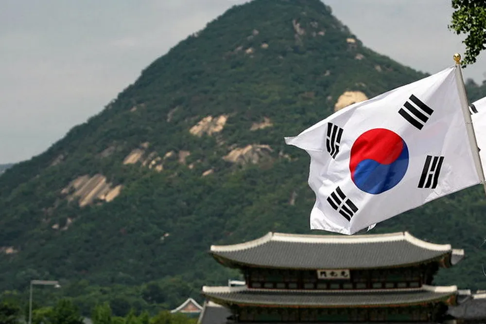 South Korea's flag. The nation has big offshore wind ambitions.