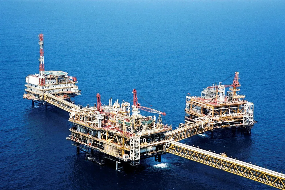 Expansion plans: an offshore facility at Qatar's North Field