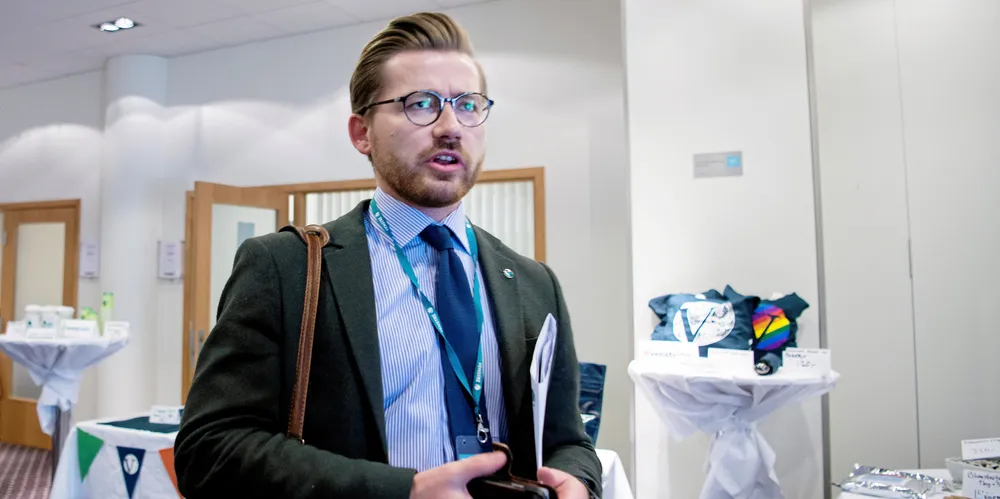 Sveinung Rotevatn på Venstre sitt landsmøte.