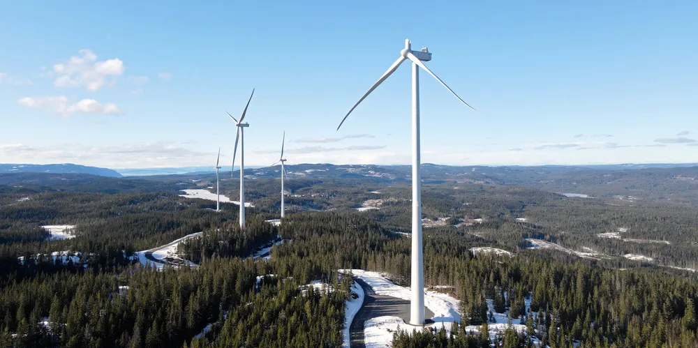 Skadet turbin i Odal Vindkraftverk - Engerfjellet.