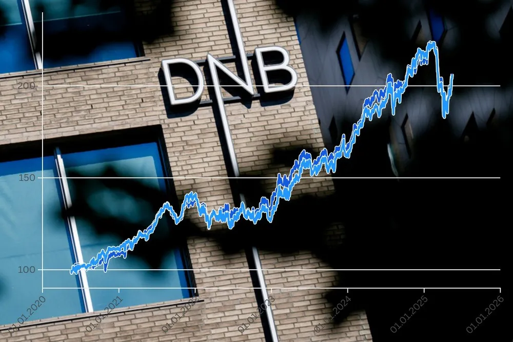 Slik har de to fondene DNB Global og DNB Global Indeks utviklet seg de siste fem årene.