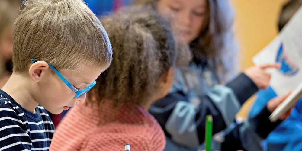 SKOLEELEVER: Grunnskoleelever får ikke grunnleggende opplæring om fiskeri og sjømat - i sjømatnasjonen Norge.
