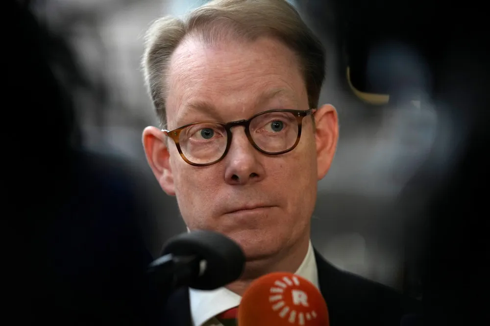 Sweden's Foreign Minister Tobias Billstrom.