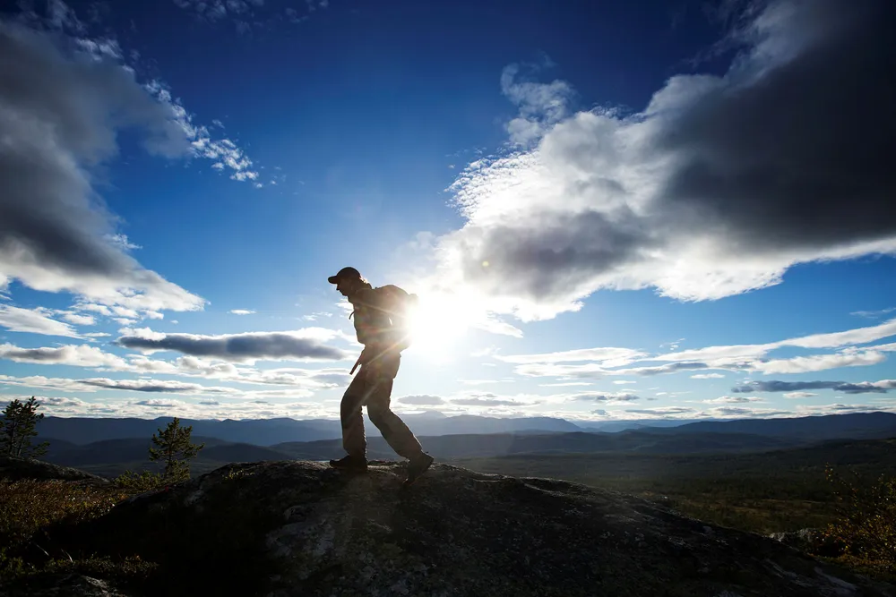 DNT kan notere seg en ny rekordsommer. Turistforeningen har rundt 20.000 kilometer merkede sommerruter over hele landet. Foto: Thomas Kleiven