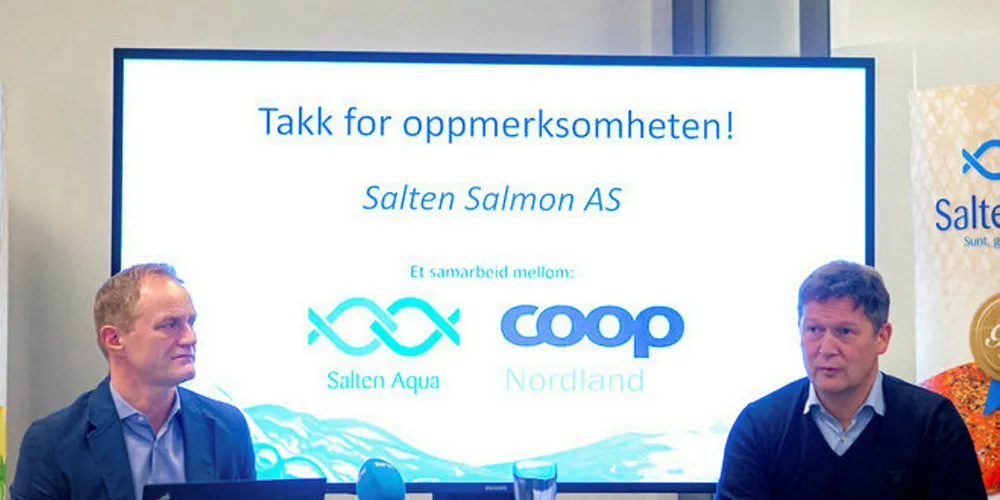 Salten Aqua CEO Geir Wenberg and Coop Norden's Lars Arve Jakobsen discuss the project.