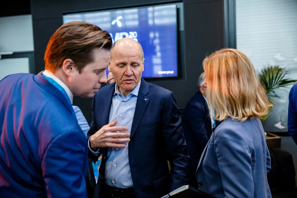 Sigve Brekke administrerende direktør i Telenor på Telenors kapitalmarkedsdag.
