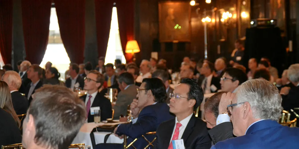 Full house at Harvard Club NYC for 2018 IntraFish Seafood Investor Forum.