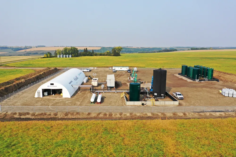 E3 Lithium's pilot lithium production plant in Alberta, Canada.