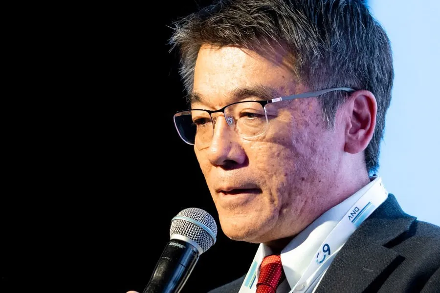 Hideyuki Ando, director of NYK’s research arm Monohakobi Technology Institute (MTI), during an autonomous session at Nor-Shipping 2025.