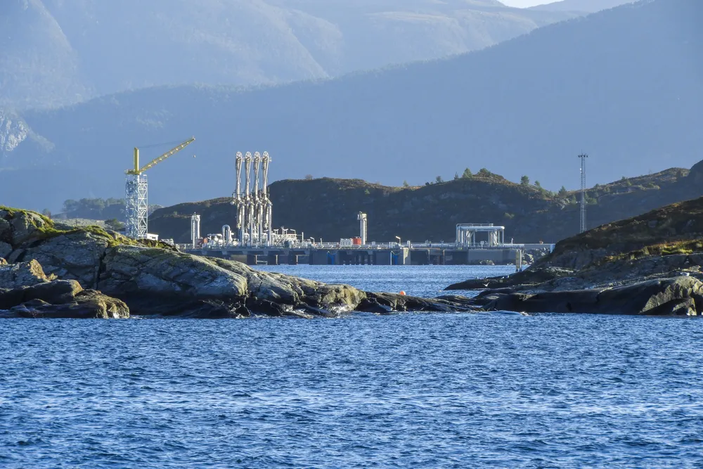 The Nyhamna processing plant in Norway.