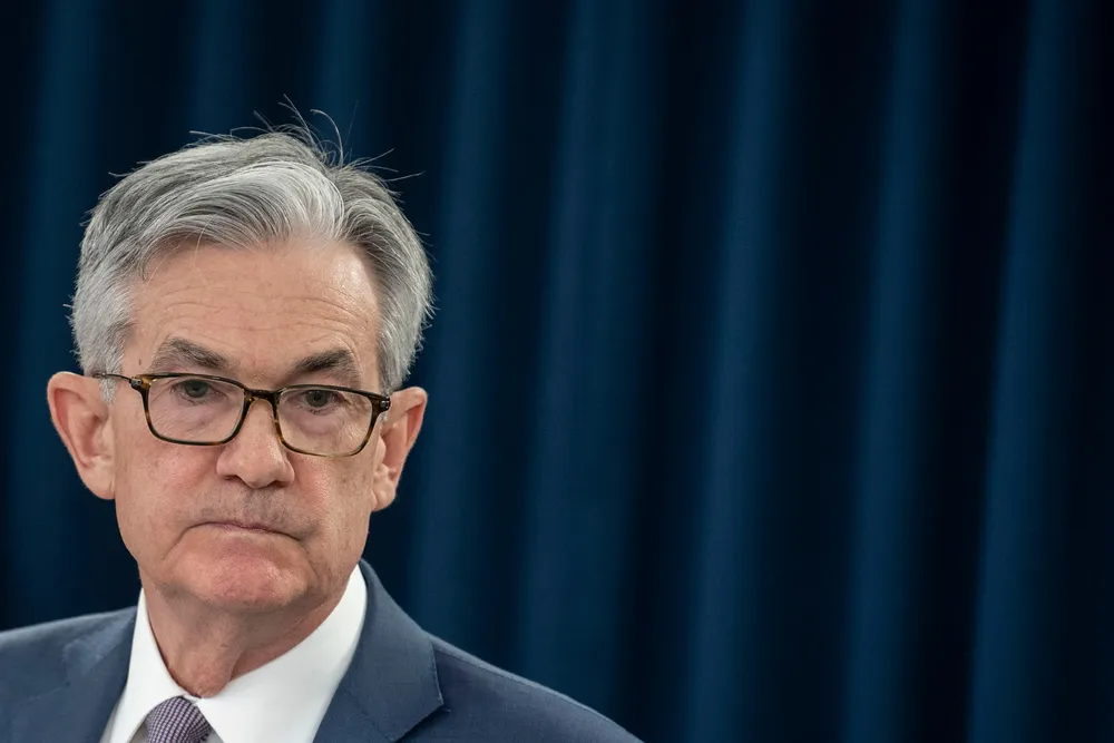 USAs sentralbanksjef Jerome Powell.