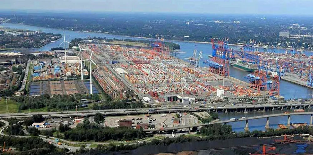 . The port of Hamburg.