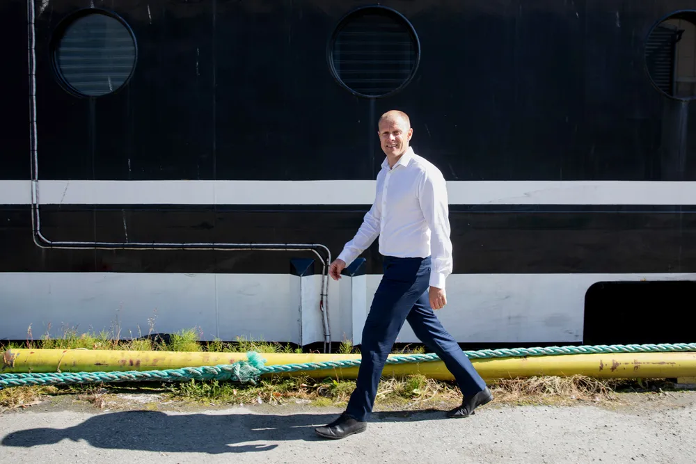 Administrerende direktør Matts Johansen i Aker Biomarine. Johansen erkjenner at 2021 så langt har vært tøft, og sier at han ikke er fornøyd med det som er oppnådd.