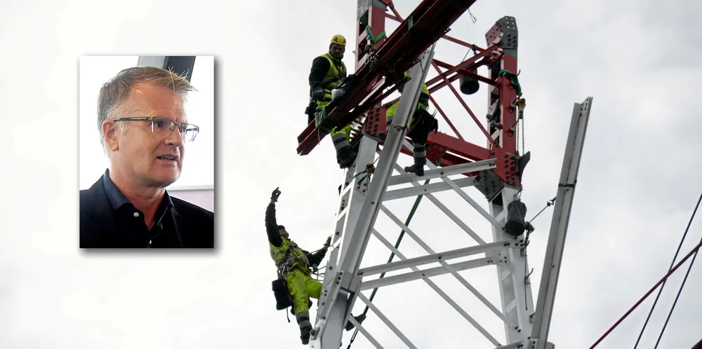 Ingen øker investeringene mer i år, målt i kroner, enn Tore Morten Wetterhus (innfelt) og Glitre Nett.