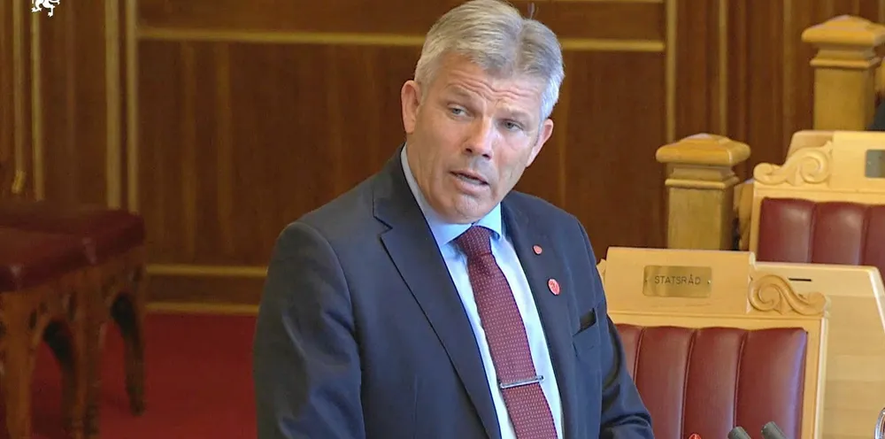 Fiskeri- og havminister Bjørnar Skjæran Stortingets spørretime. Fiskeri- og havminister Bjørnar Skjæran, Stortingets spørretime.
