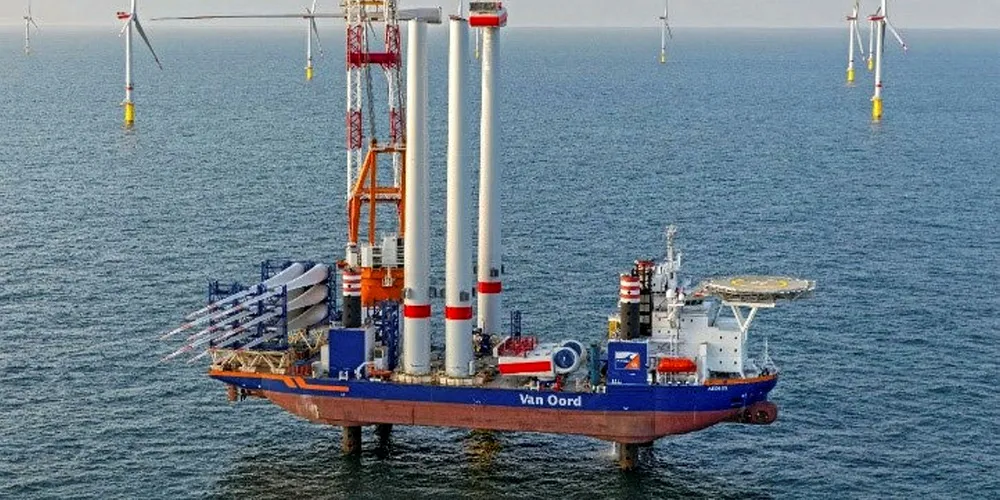A Van Oord vessel in action.