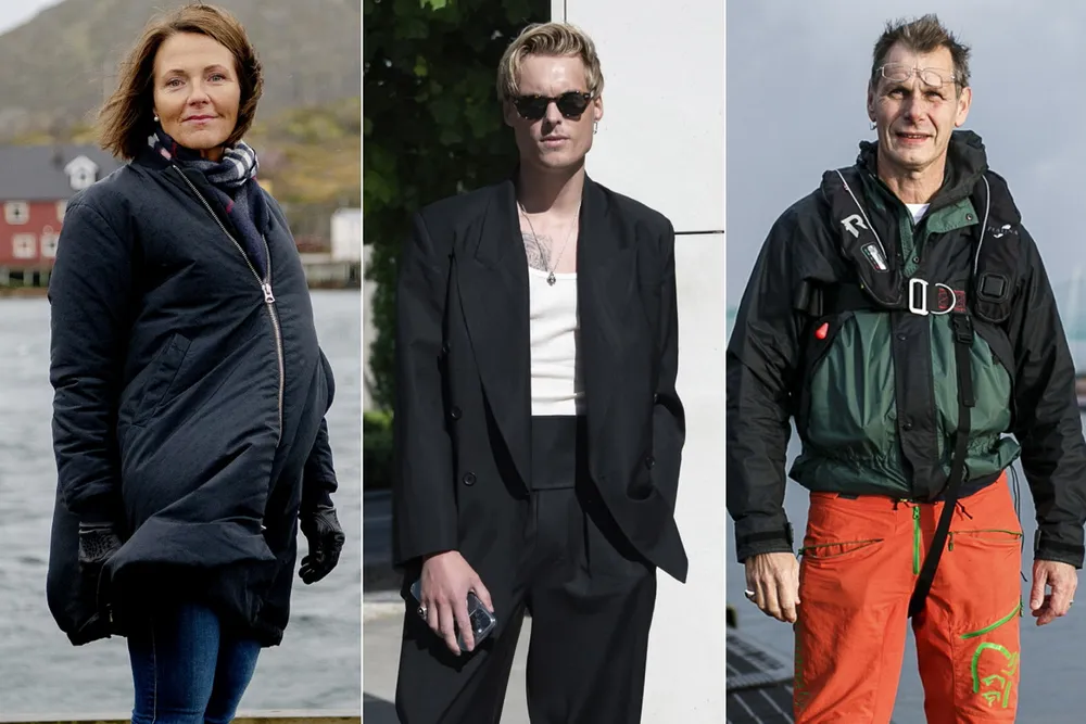 Line Ellingsen, Gustav Magnar Witzøe og Ola Braanaas.