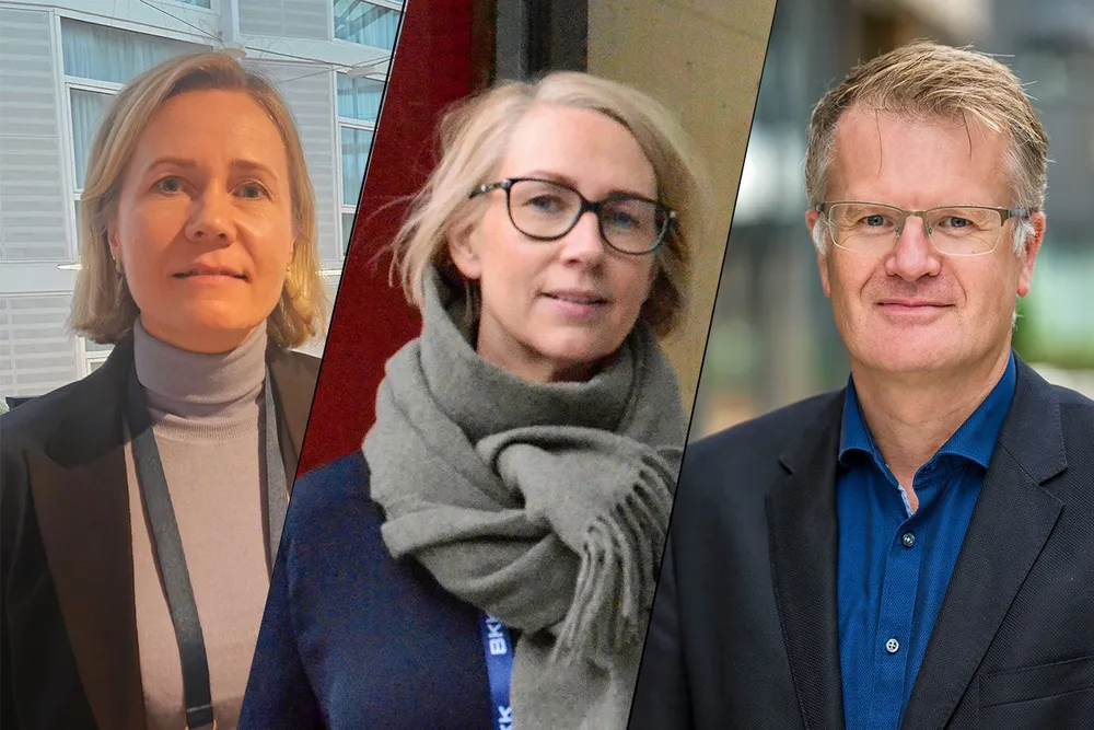 Anne Nysæther (Elvia), Kristin Aadland (BKK) og Tore Morten Wetterhus (Glitre Nett)