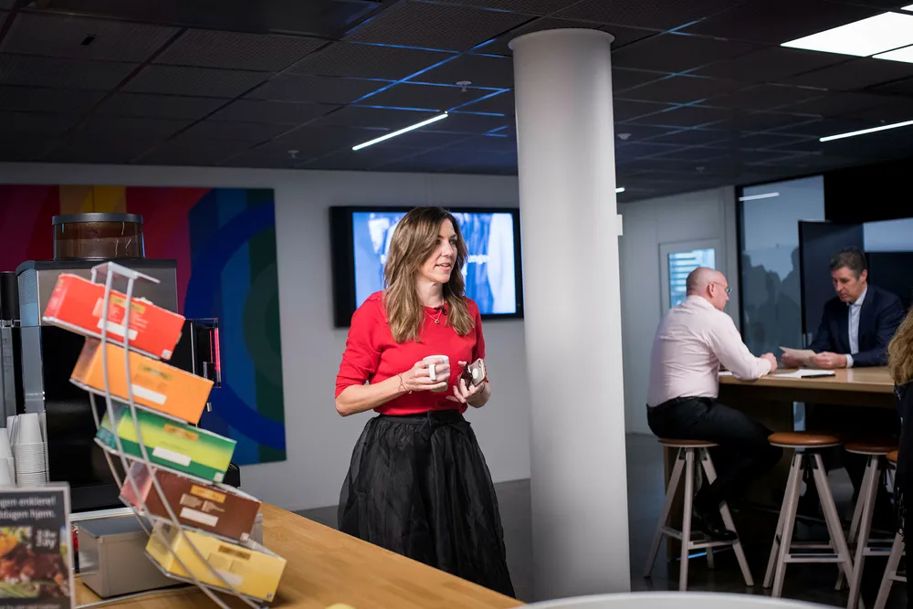 Thina Saltvedt etterlyser flere kvinner, både i bransjen og på finansstudiene. Foto: Skjalg Bøhmer Vold