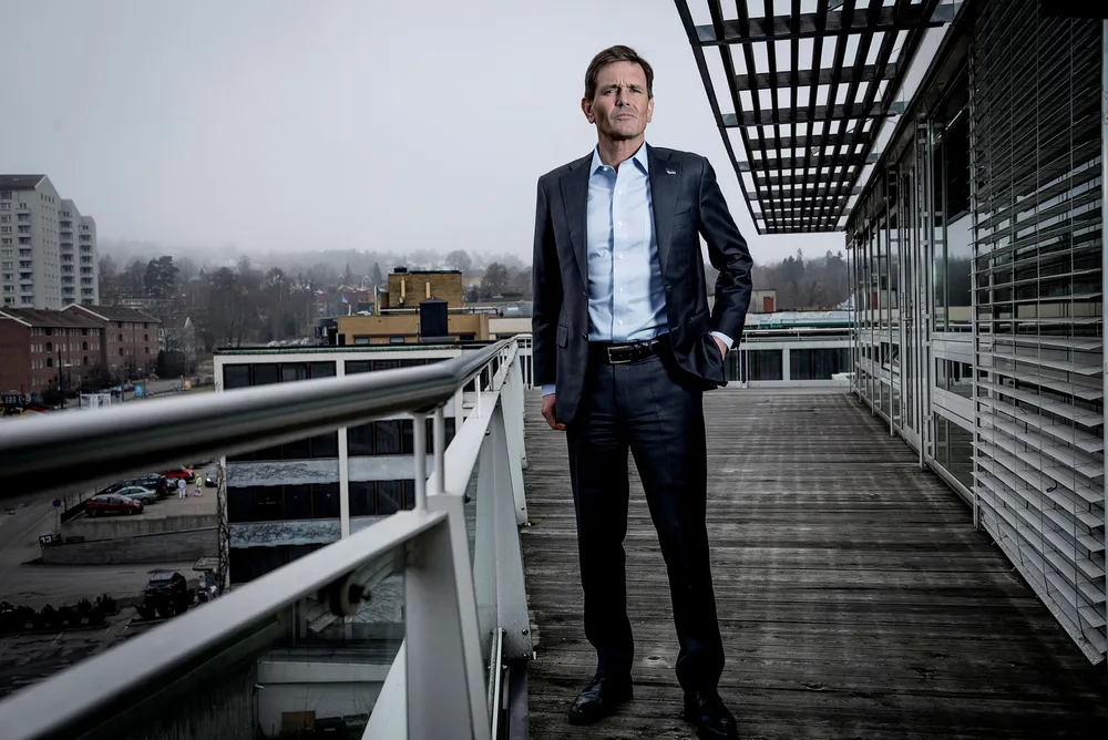 Konsernsjef i Orkla, Peter A. Ruzicka (54), advarer mot å bli toppleder vis du er opptatt av å sjefe mest mulig. Foto: Gorm K. Gaare