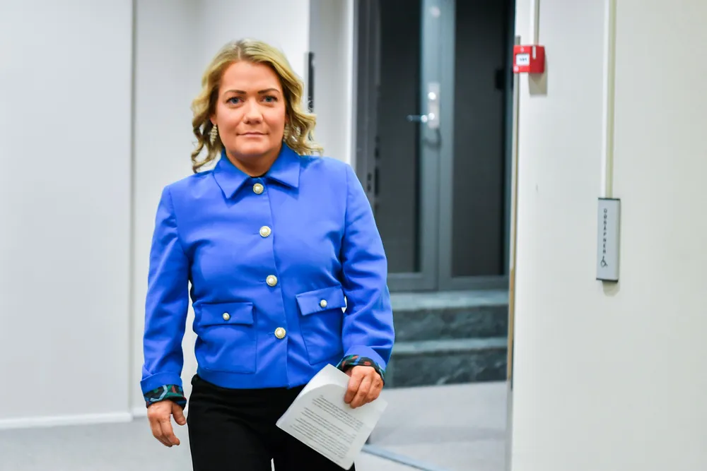Sandra Borch (Sp) innkalte inn til pressekonferanse fredag kveld.