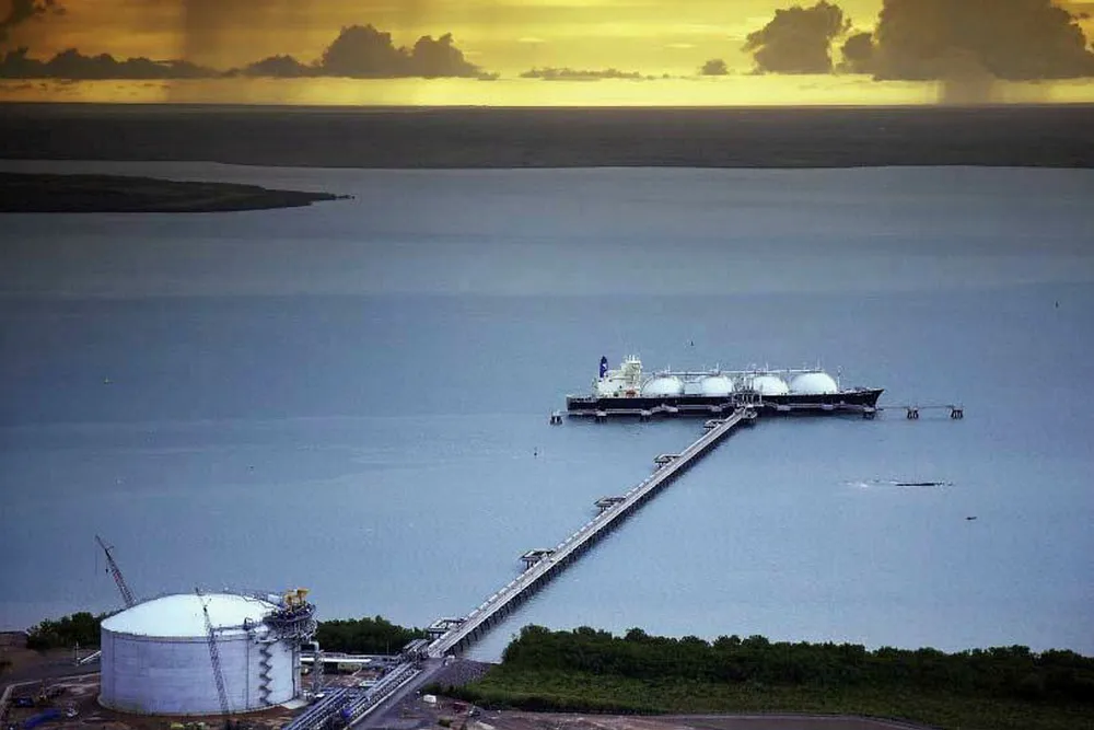 Location: some of the Darwin LNG facility