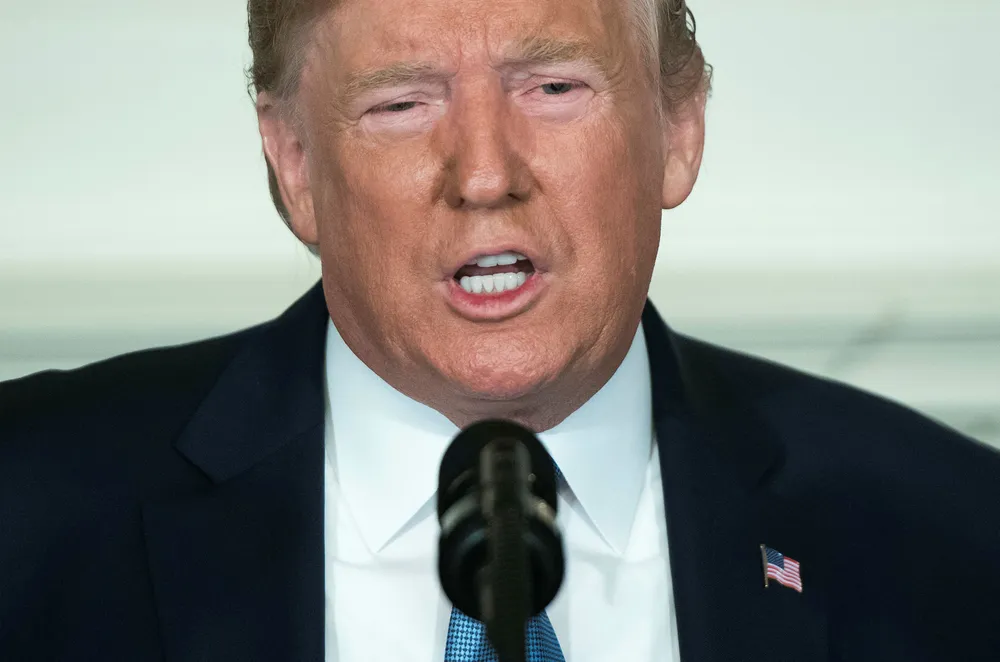 US President Donald Trump: said a quarantine or blockade of Venezuela was being considered, offered no other details