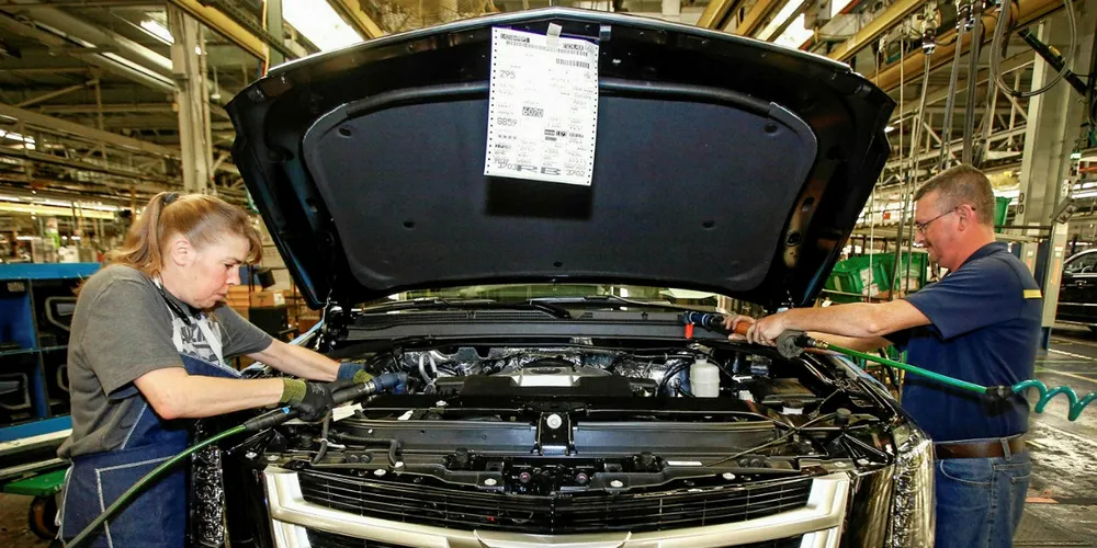 General Motors will soon use 100% wind power to make its biggest SUVs at its plant in Arlington, Texas. Pic: GM