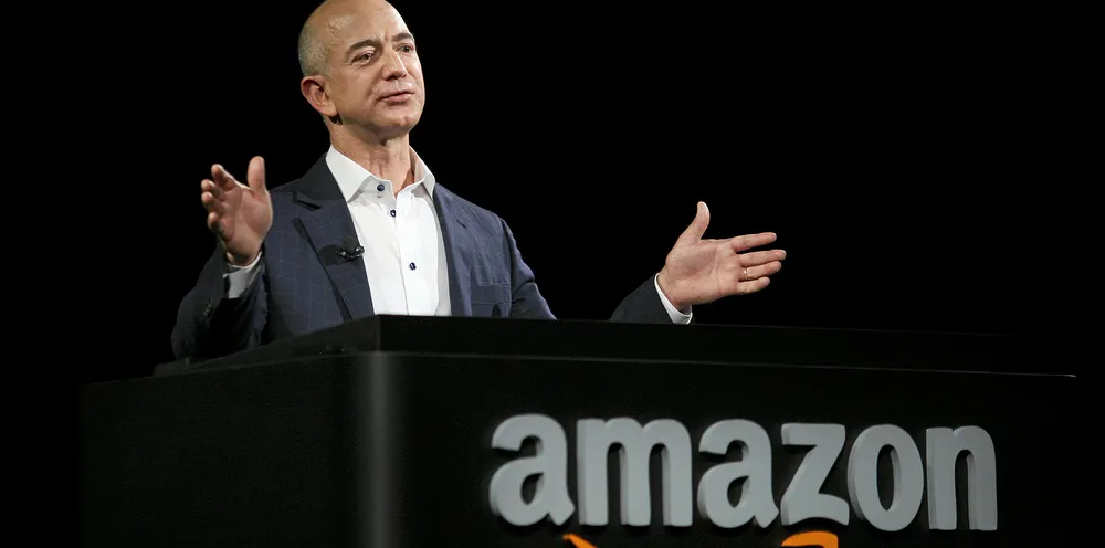 Jeff Bezos, CEO of online retail giant Amazon, which has been a leading purchaser in the corporate renewables sourcing market