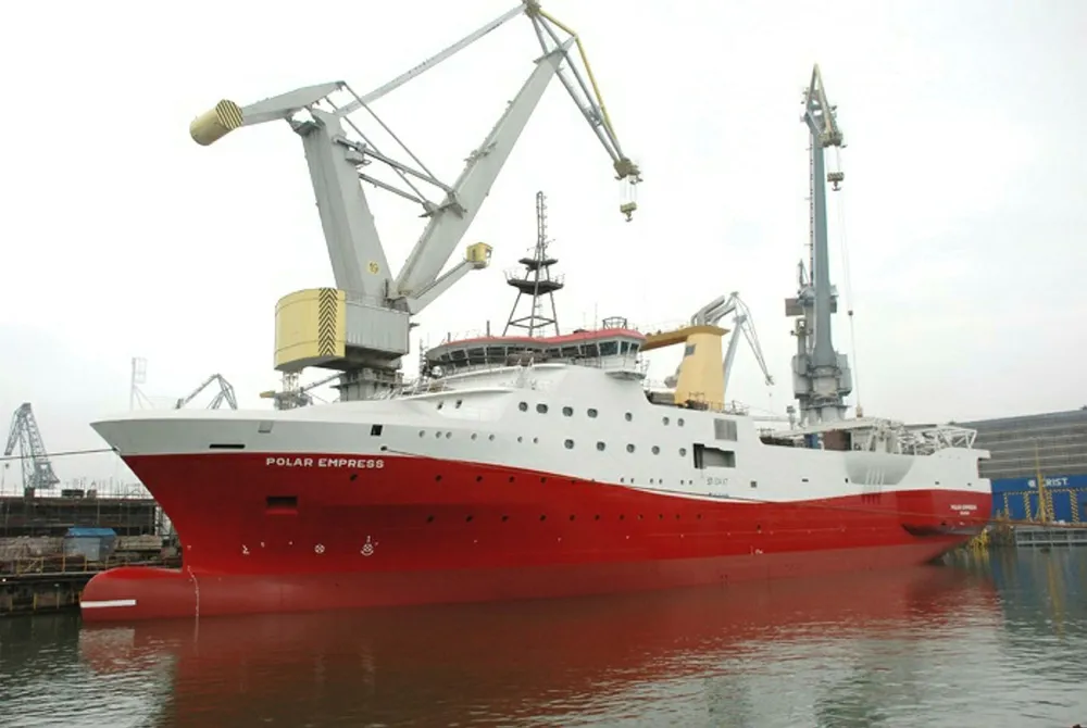 Work completed: Seismic vessel Polar Empress