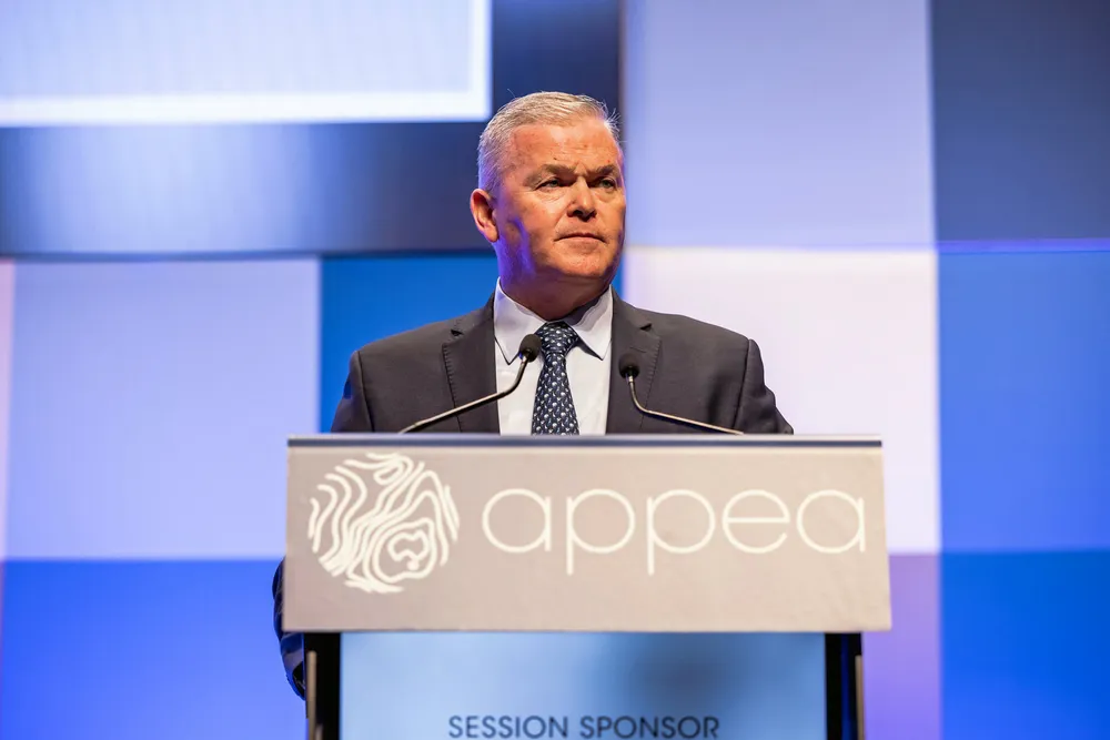 Careful approach: Santos chief executive Kevin Gallagher.