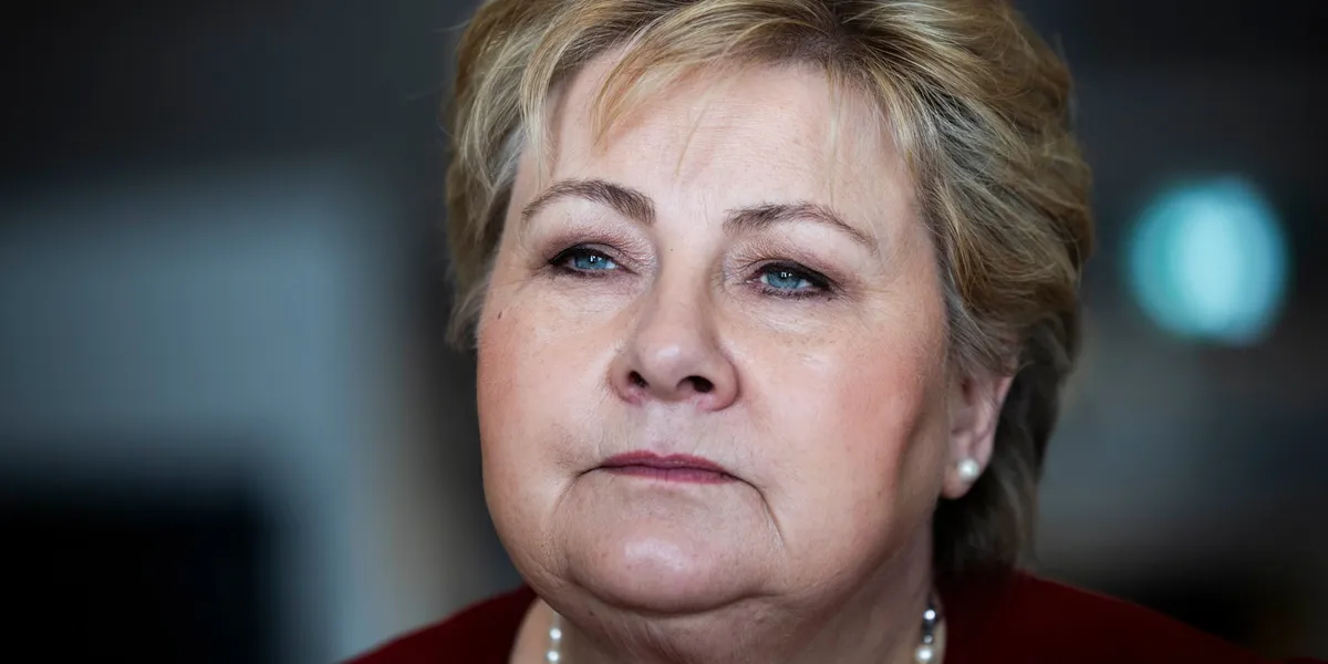 Erna Solberg peker på masseinnvandring som en trussel