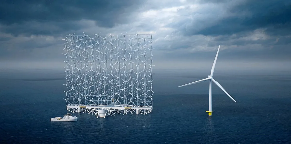 Futuristic floating wall of wind turbines gets boost ahead of planned offshore debut Recharge