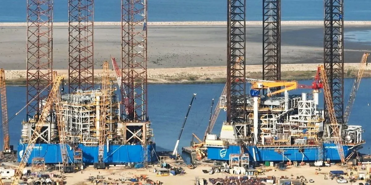 New Fortress’ second jack-up rig-to-FLNG unit conversion moves off to ...