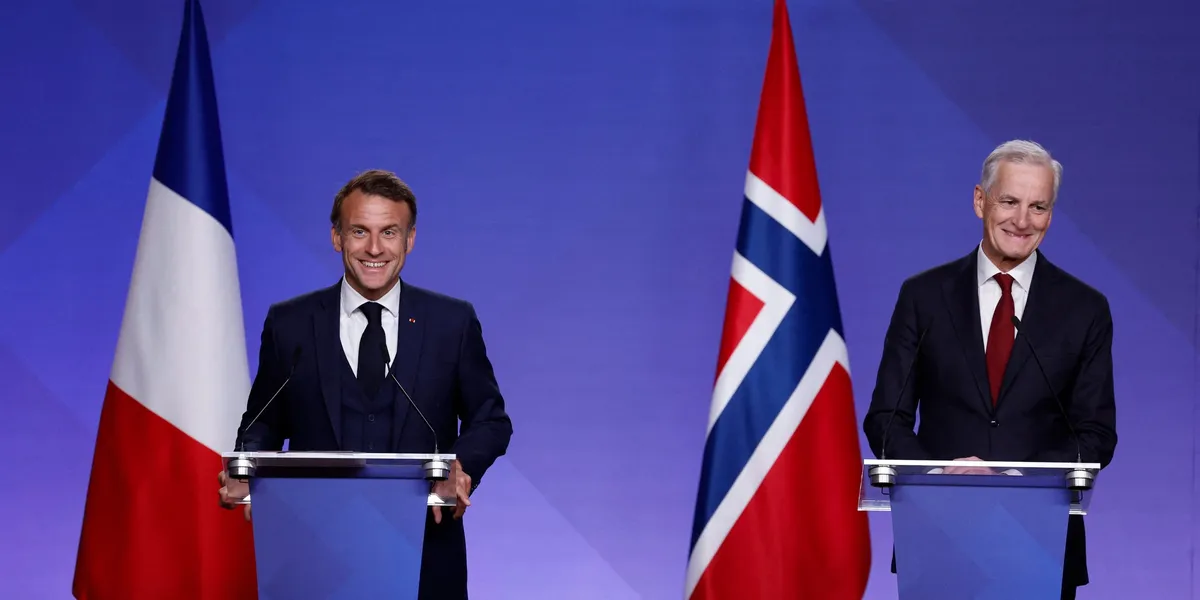 Fregatt-selgeren Macron i Oslo: – Det beste produktet
