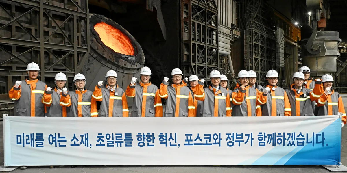 South Korea's Posco to Invest Billions in New H2 Steel Facility in Pohang