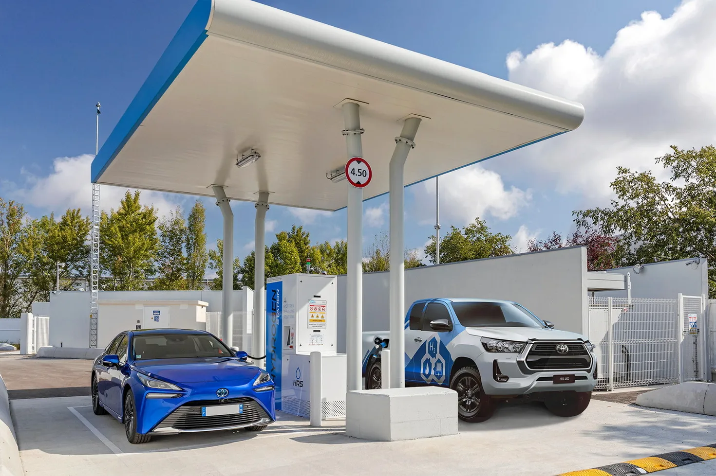 A promotional image of vehicles being refuelled.