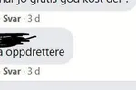 Kommentar på Facebook om laks på rømmen. IntraFish har sladdet navn på kommentatoren.